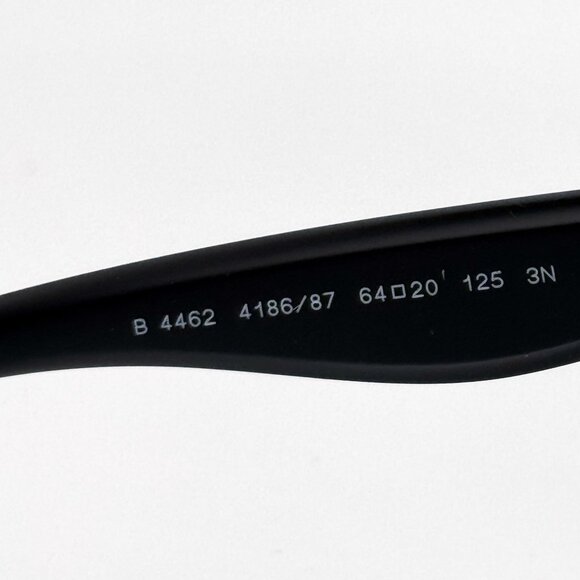NEW BURBERRY SUNGLASSES BE4462 418687 BLACK UNISEX BURBERRY BE4462 4186/87 main image 5